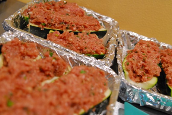 Turkey Stuffed Zucchini