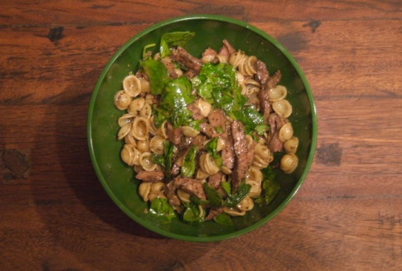 Beef and Spinach Pasta