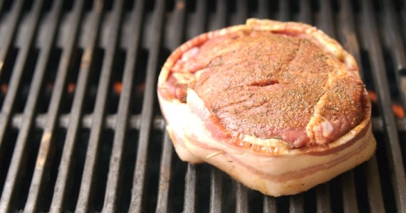 Steak on the grill