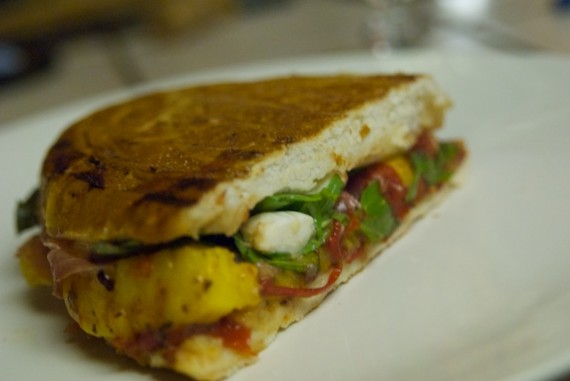 Courtney's Peach Tomato Panini