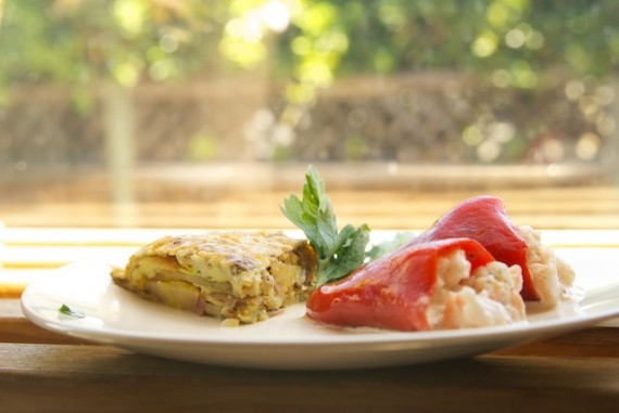 Stuffed Piquillo Peppers and Tortilla