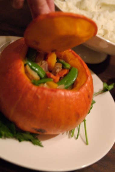 Stuffed pumpkin