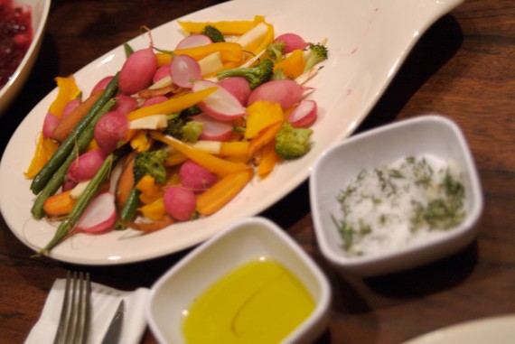 Crudite with Herbed Sea Salt and Olive Oil