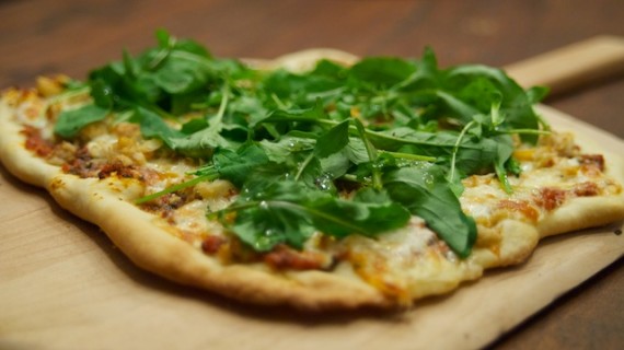 Crab & Arugula Pizza