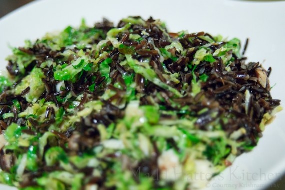 Wild Rice with Shaved Brussels Sprouts