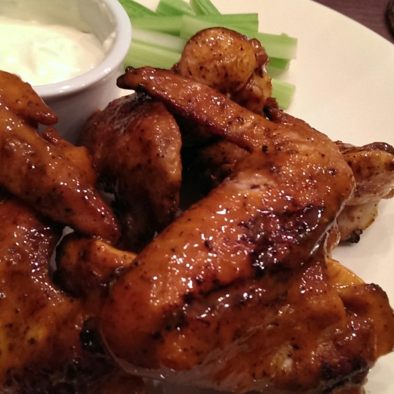 Grilled buffalo wings