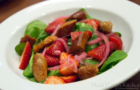 Lamb Merguez & Strawberry Salad