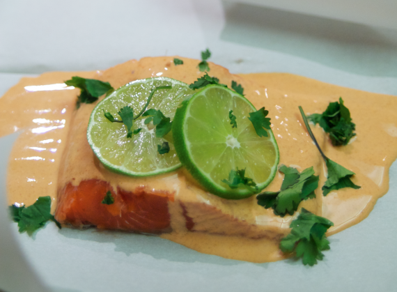 Curried Salmon in Parchment Paper